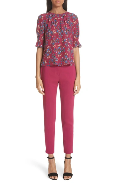 Shop Altuzarra Skinny Ankle Pants In Dahlia