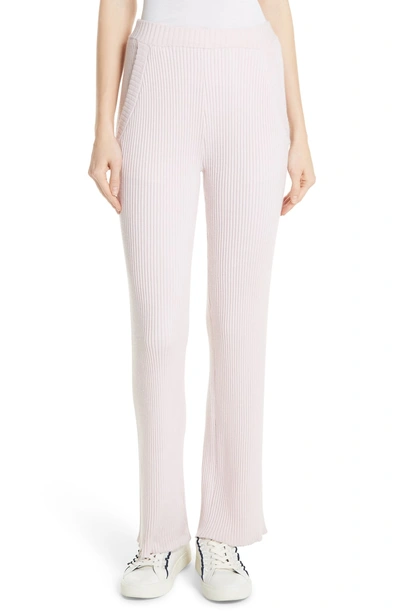 Shop Tory Sport Performance Cashmere Wide Leg Pants In Cotton Pink