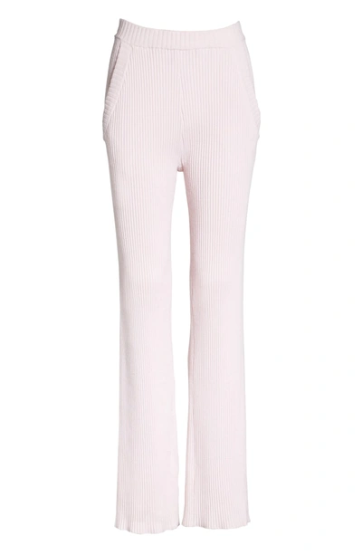 Shop Tory Sport Performance Cashmere Wide Leg Pants In Cotton Pink