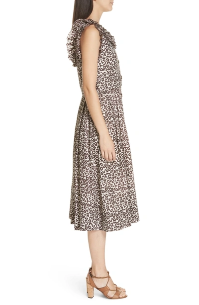 Shop Sea Lottie Leopard Print Dress In Natural