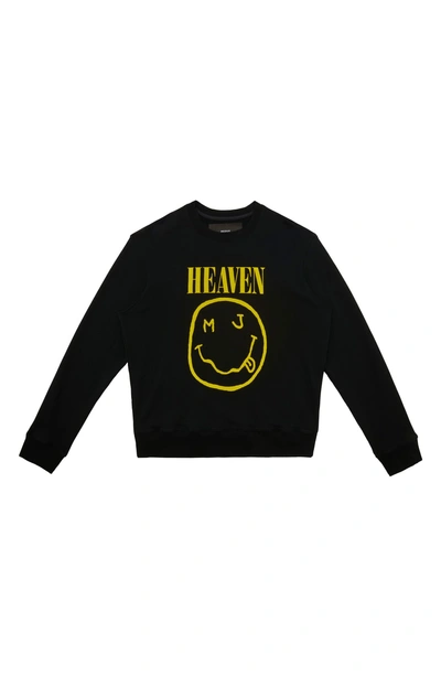 Shop Marc Jacobs Grunge Logo Oversize Sweatshirt In Black