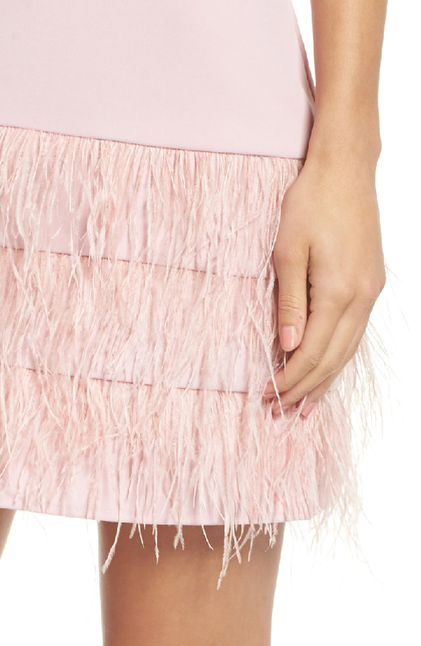 sam edelman feather hem shift dress