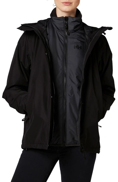 Shop Helly Hansen Squamish 3-in1 Jacket In Black