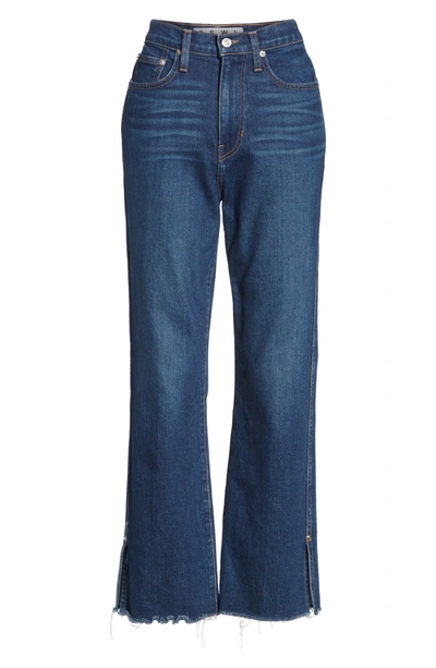 Shop Proenza Schouler Pswl Split Hem Crop Kick Flare Jeans In Arizona