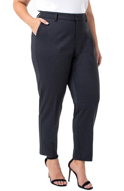 Shop Liverpool Kelsey Trousers In Grey Heather Tweed