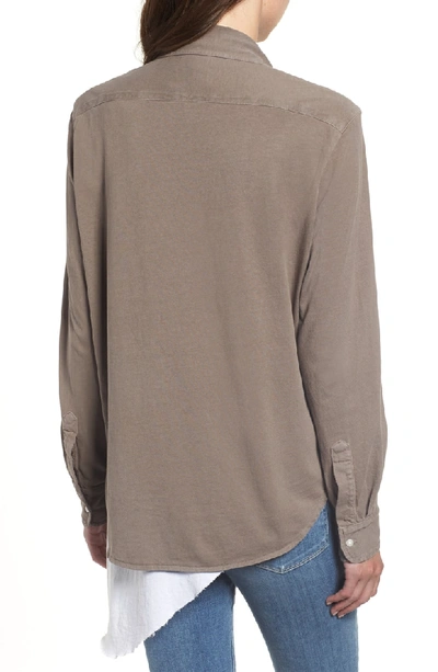 Frank & Eileen Tee Lab Knit Button Down Shirt In Earthy
