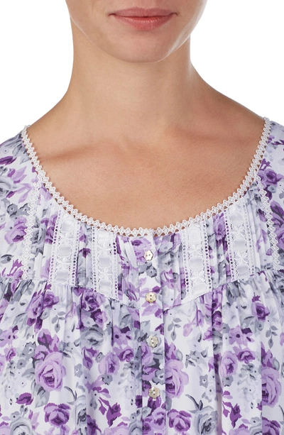 Shop Eileen West Waltz Nightgown In Purple Floral