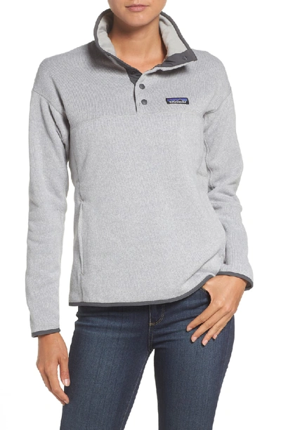 Shop Patagonia Lightweight Better Sweater Marsupial Fleece Pullover In Drifter Grey