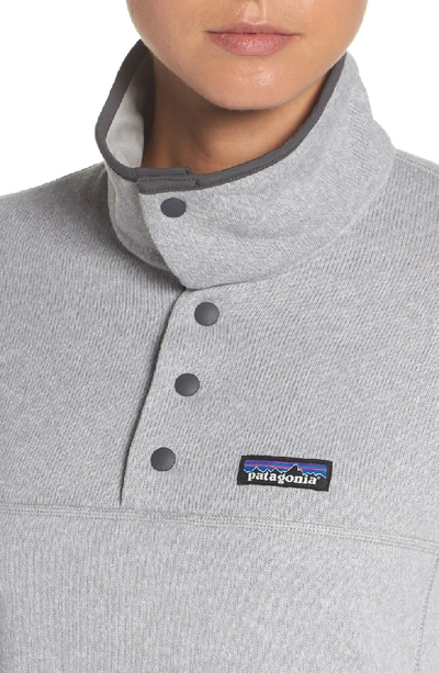 Shop Patagonia Lightweight Better Sweater Marsupial Fleece Pullover In Drifter Grey