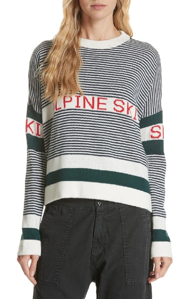 Shop The Great Alpine Ski Sweater In Multi Stripe