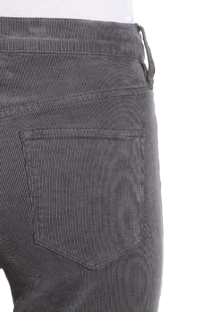 Shop Jcrew High Rise Toothpick Corduroy Jeans In Coal Grey