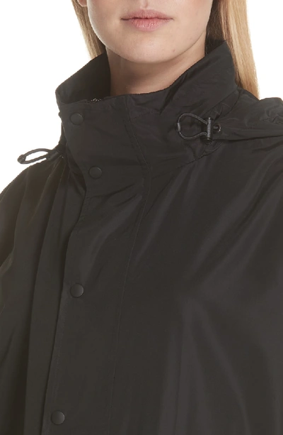 Shop Balenciaga Back Logo Windbreaker Jacket In Noir