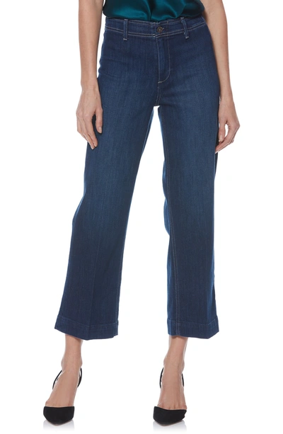 Shop Paige Nellie Clean Front Culotte Jeans In Livorno