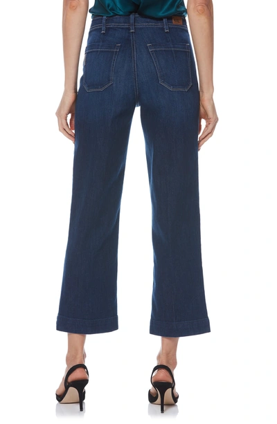 Shop Paige Nellie Clean Front Culotte Jeans In Livorno
