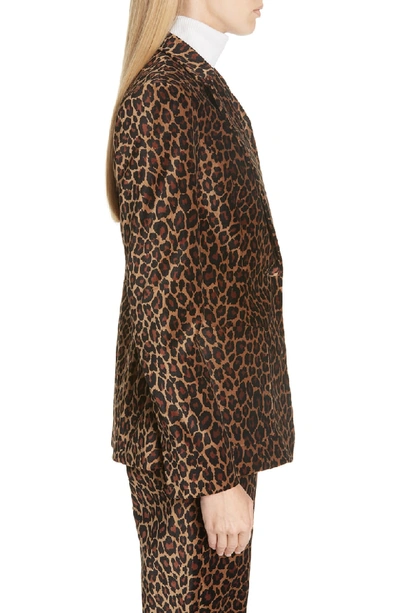 Shop A.l.c Mercer Marina Leopard Print Jacket In Natural