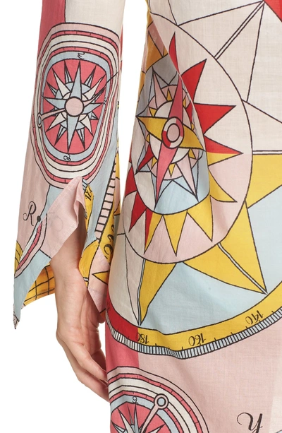 Shop Tory Burch Stephanie Beach Tunic In Pink Constellation