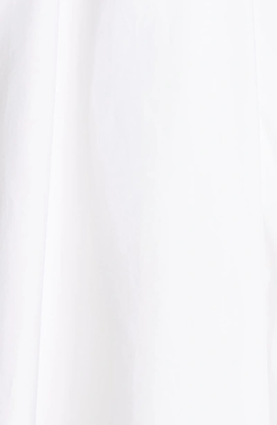 Shop Johanna Ortiz Twisted Asymmetrical Stretch Poplin Top In Off White