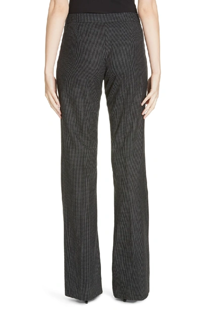 Shop Hugo Boss Tulea Side Zip Wool Suit Trousers In Charcoal Fantasy