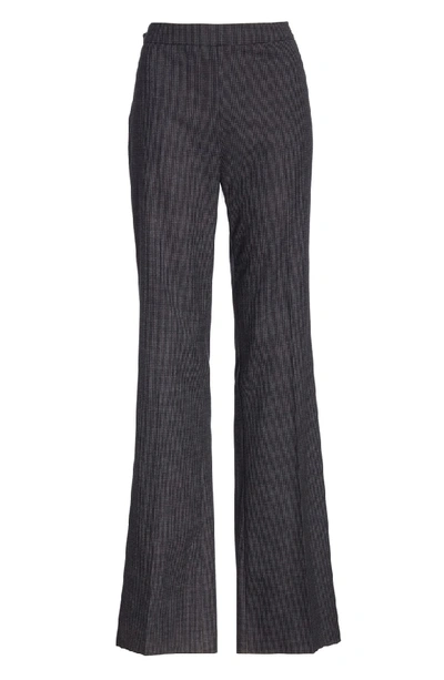 Shop Hugo Boss Tulea Side Zip Wool Suit Trousers In Charcoal Fantasy