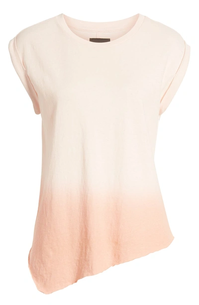 Shop Hudson Roll Sleeve Tank In Pink Ombre