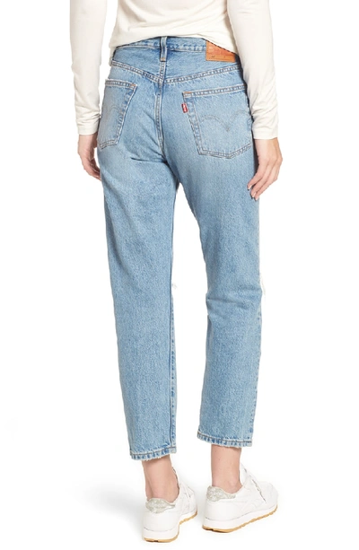 Shop Levi's 501 Ripped High Waist Crop Jeans In Authentically Yours