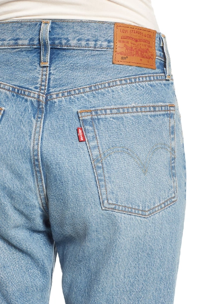 Shop Levi's 501 Ripped High Waist Crop Jeans In Authentically Yours