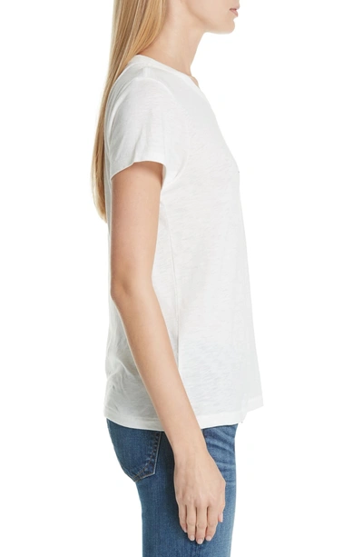 Shop Rag & Bone Lips Pocket Tee In Chalk