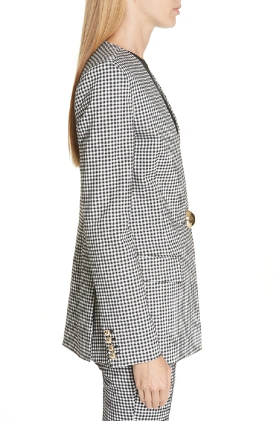 Shop Opening Ceremony Gingham Blazer In Black Multi