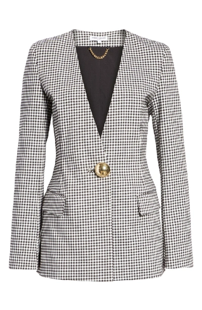 Shop Opening Ceremony Gingham Blazer In Black Multi