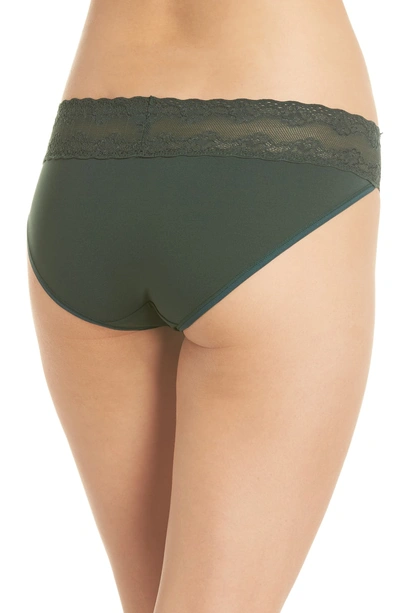 Shop Natori Bliss Perfection Bikini In Hunter Green