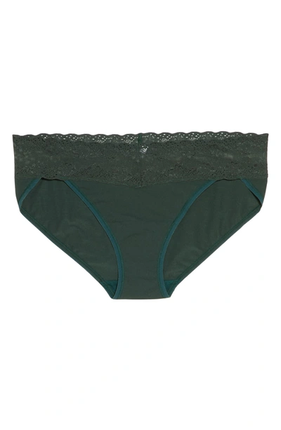 Shop Natori Bliss Perfection Bikini In Hunter Green