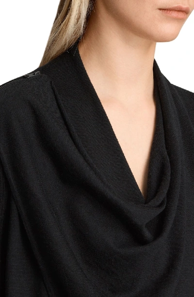 Shop Allsaints Drina Ribbed Cardigan In Black