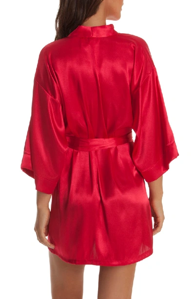 Shop In Bloom By Jonquil Satin Robe In Red