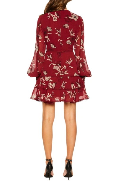 Shop Bardot Tammy Floral Dress In Boysenberry Floral