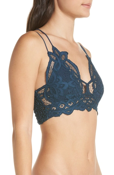 Shop Free People Intimately Fp Adella Longline Bralette In Turquoise
