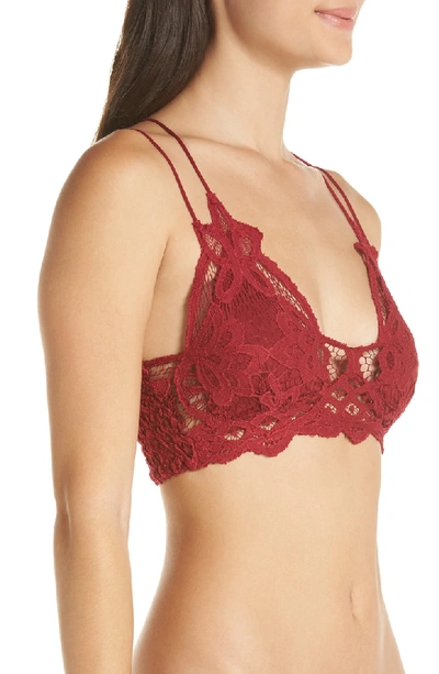 Shop Free People Intimately Fp Adella Longline Bralette In Garnet