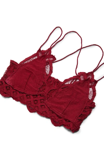 Shop Free People Intimately Fp Adella Longline Bralette In Garnet