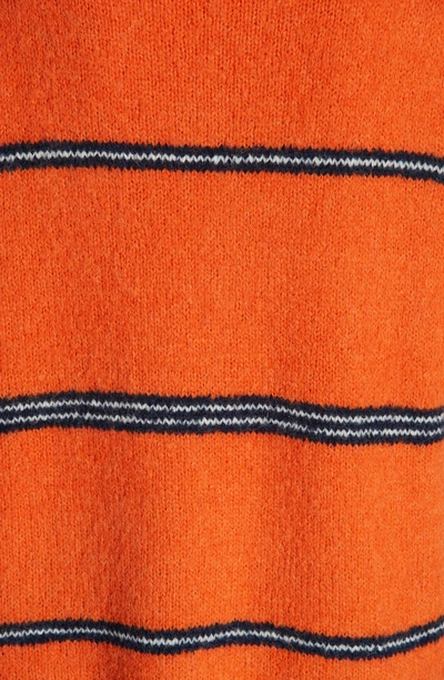 Shop Frame Stripe Sweater In Persimmon Multi