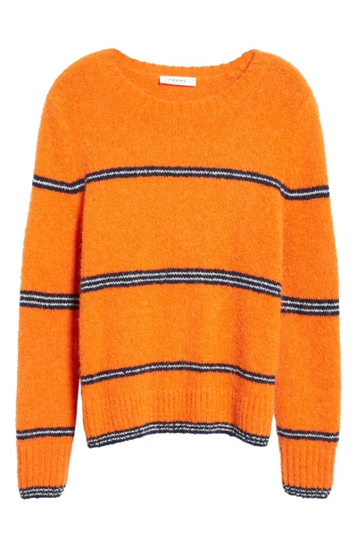 Shop Frame Stripe Sweater In Persimmon Multi