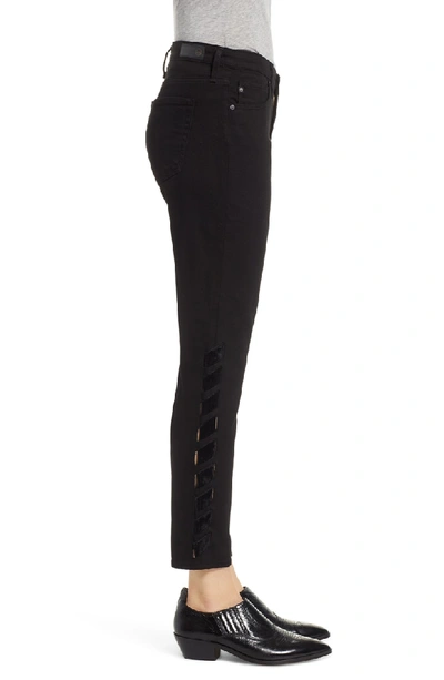 Shop Ag Prima Intertwined Crop Skinny Jeans In Super Black