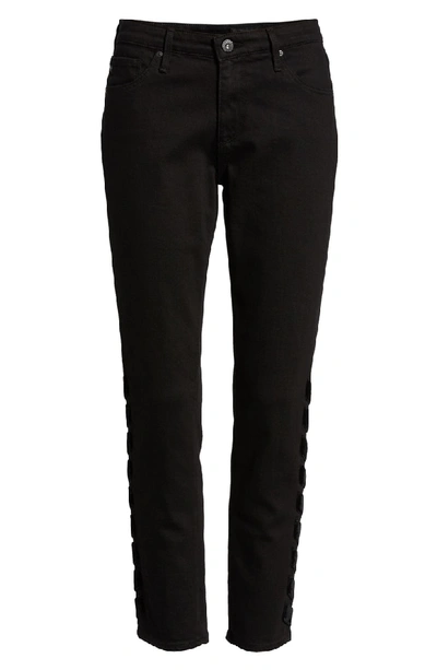 Shop Ag Prima Intertwined Crop Skinny Jeans In Super Black