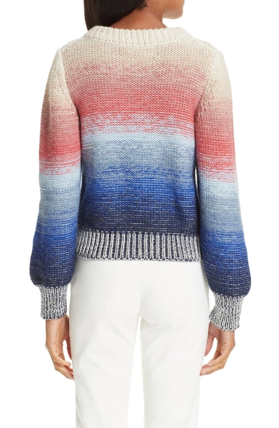 Shop Eleven Six Lucy Stripe Alpaca Blend Sweater In Multi Color Ombre