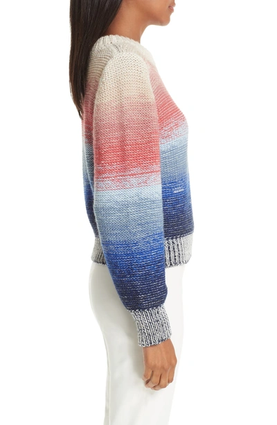 Shop Eleven Six Lucy Stripe Alpaca Blend Sweater In Multi Color Ombre