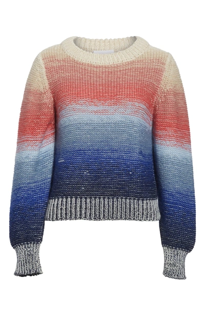 Shop Eleven Six Lucy Stripe Alpaca Blend Sweater In Multi Color Ombre
