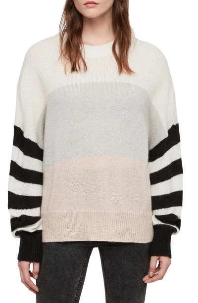 Shop Allsaints Nicoli Sweater In Multi Stripe