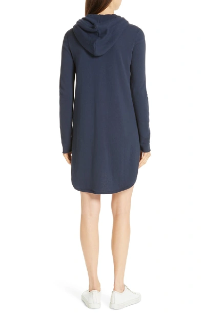 Shop Atm Anthony Thomas Melillo Hooded French Terry Dress In Midnight