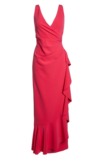 Vince camuto laguna clearance faux wrap gown