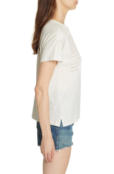 Shop Rag & Bone /jean Bahamas Burnout Vintage Tee In Ivory