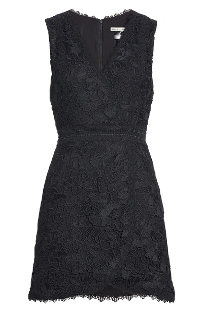 Shop Alice And Olivia Lennon Lace Mini Dress In Black