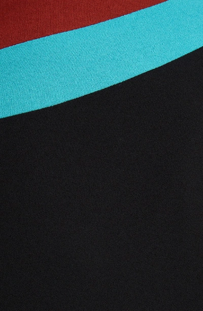 Shop Dries Van Noten Curved Inset Midi Skirt In Black